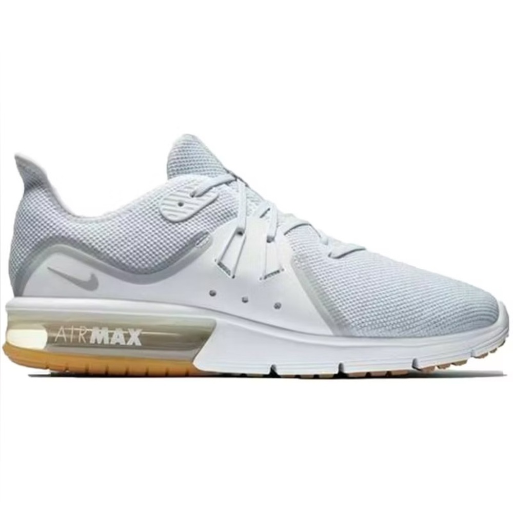 Nike Air Max Sequent 3 Running Sneakers White Platinum Gray Womens Size 8 - Picture 14 of 14